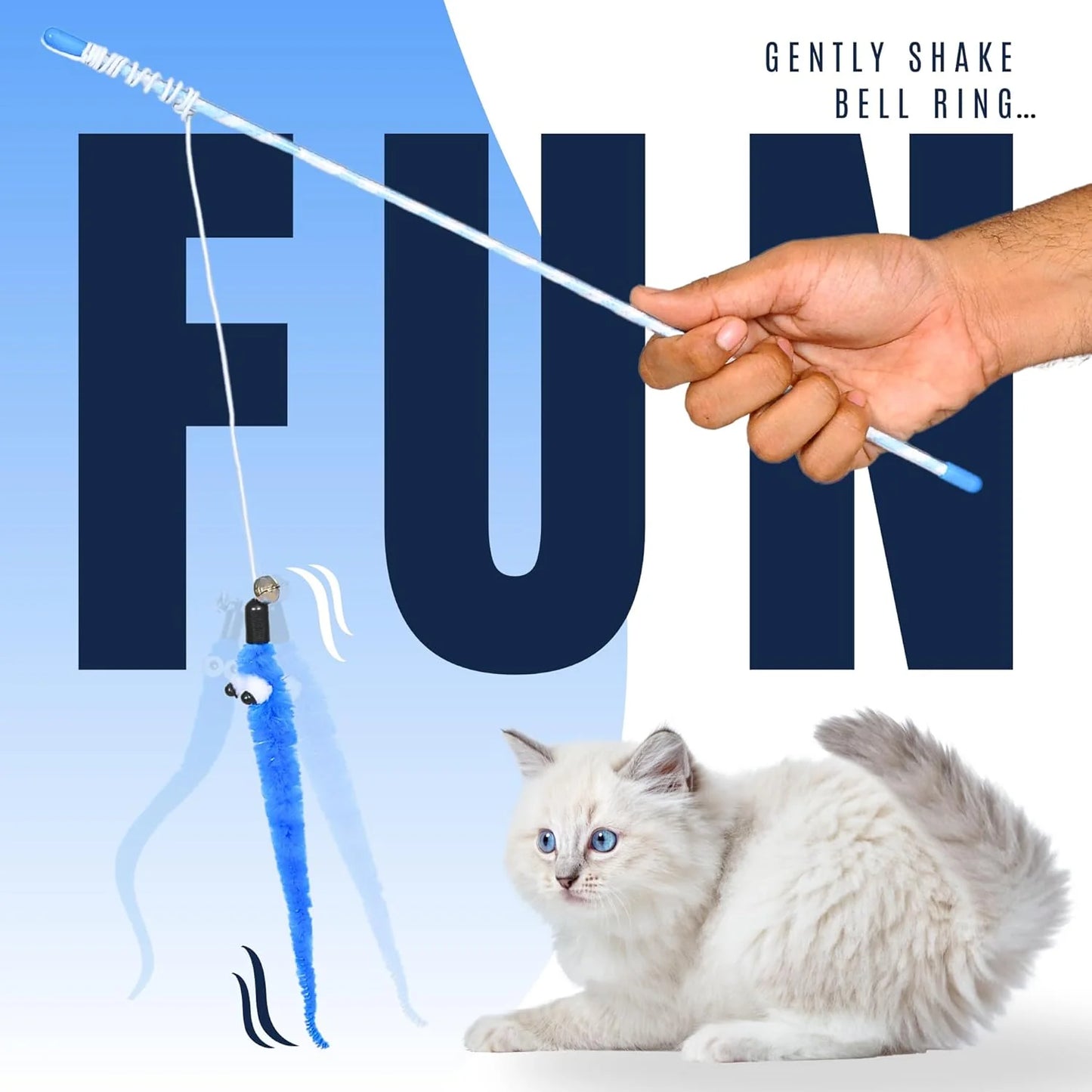 Interactive Cat Teaser Toy – Stick with Bell