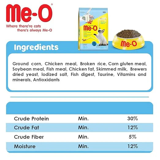 Skip to product information Me - O Kitten Dry Cat Food ( Flavor - Ocean Fish )
