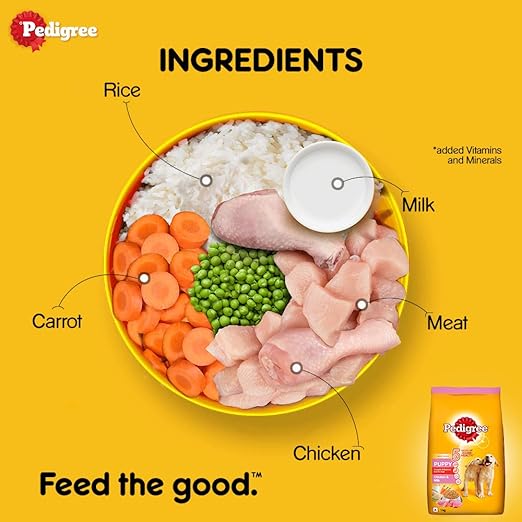 Pedigree Puppy Dry Dog Food ( Flavour - Chicken & Meat )