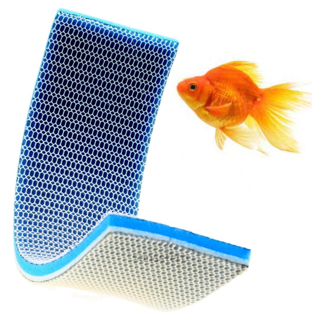 Premium Reusable Top 8D Filter Pad (50 * 11cm) Washable & Long-Lasting for Overhead Aquarium Filters & Crystal Clear Water