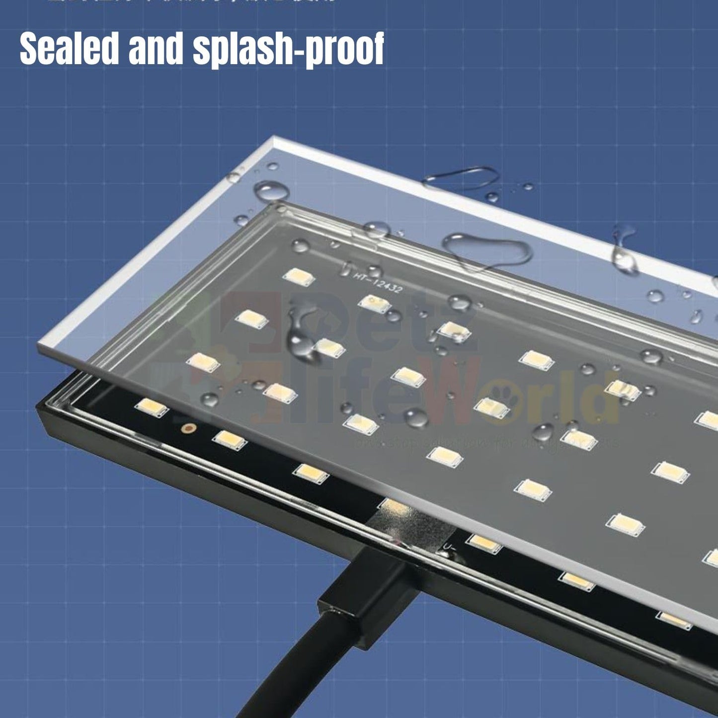 Neo Helios Flat Nano S3 Pro (13W) Full Spectrum Vivid Solar Color 10000K|High Brightness Clip On Back Planted Aquarium Fish Tank Light, led