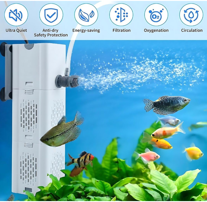Sun-sun Xiaoli XQP Series Multi-Function Submersible Filtration Pump (XQP-1500F | 20W | 1500L/h | Suitable Tank Size : 3-4 Feet