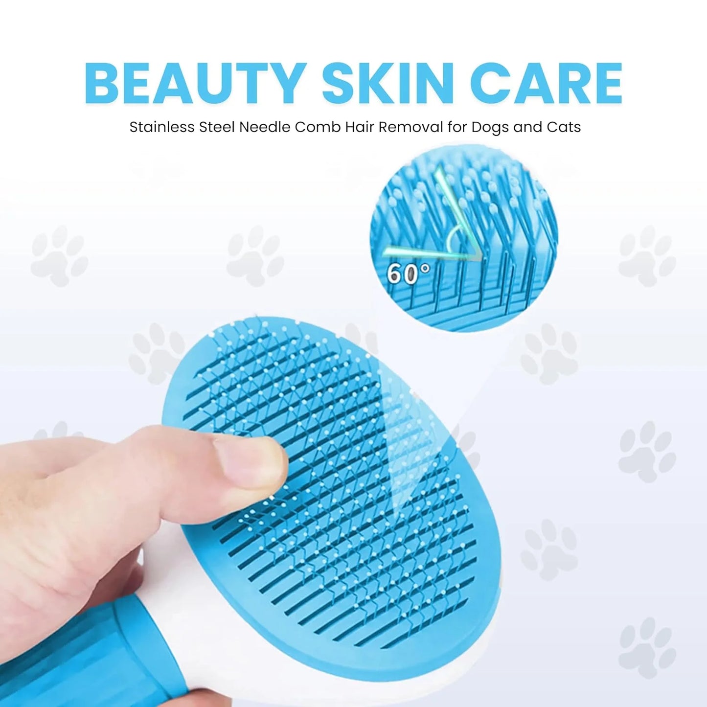 Self-Cleaning Slicker Brush – Shedding & Detangling Tool