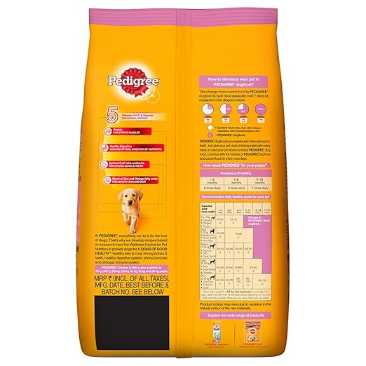 Pedigree Puppy Dry Dog Food ( Flavour - Chicken & Meat )