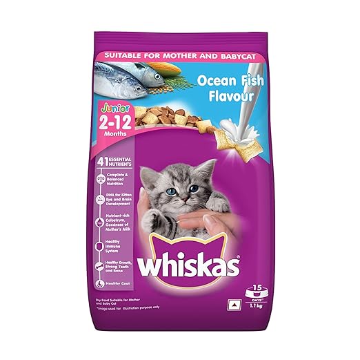 Whiskas Kitten Dry Cat Food (Flavor - Ocean Fish)