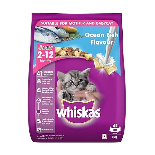 Whiskas Kitten Dry Cat Food (Flavor - Ocean Fish)