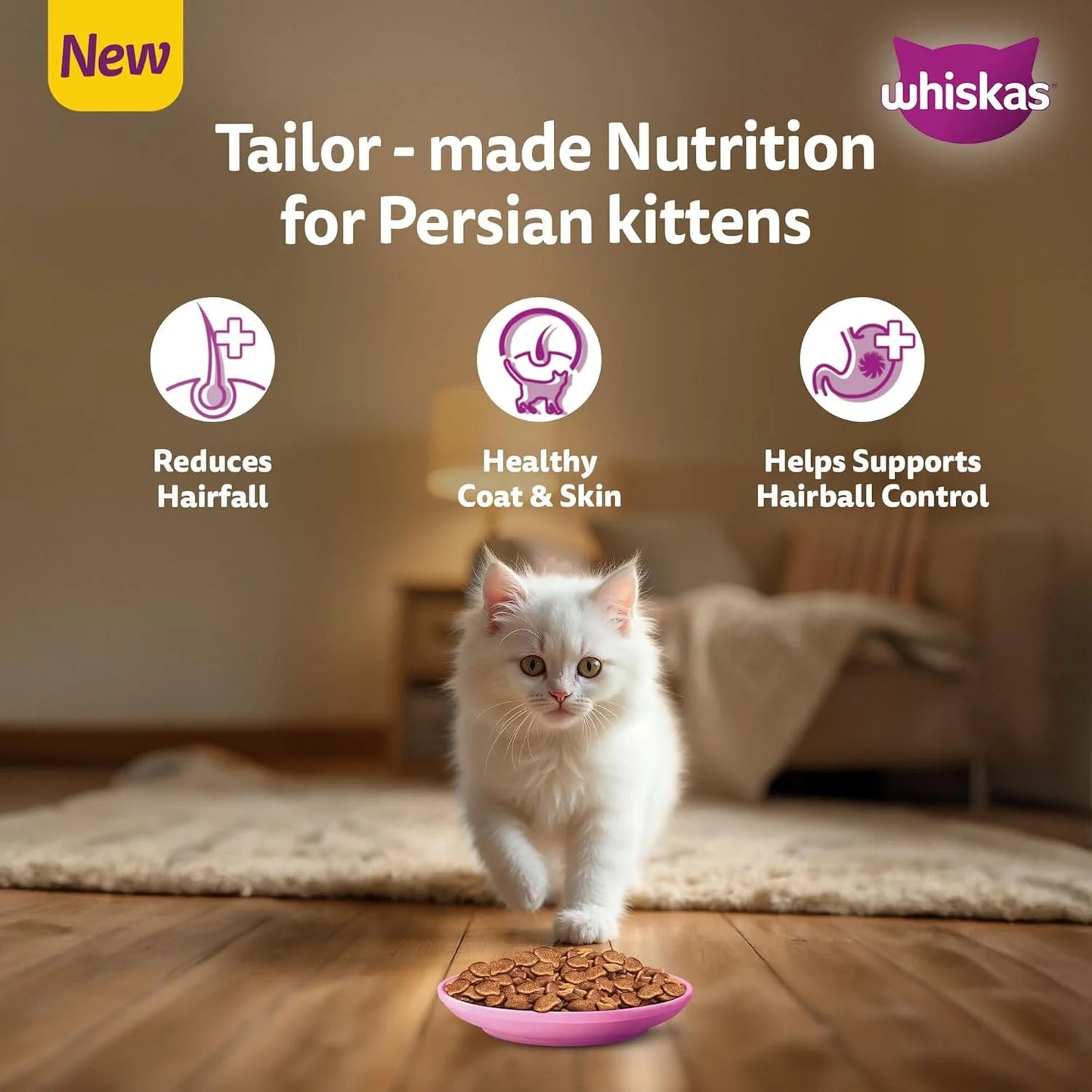 Whiskas Persian Kitten Dry Cat Food 1.1kg