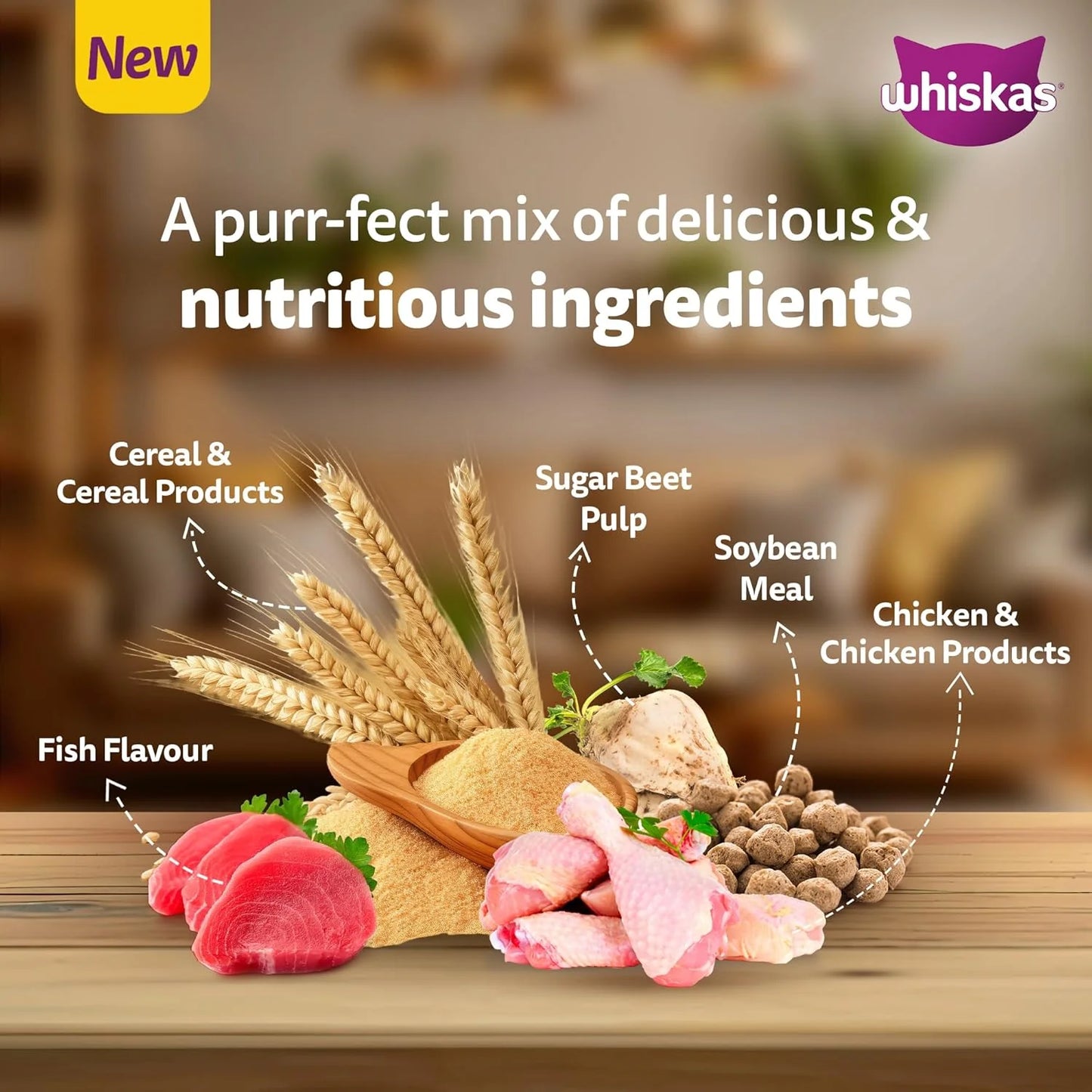 Whiskas Persian Kitten Dry Cat Food 1.1kg